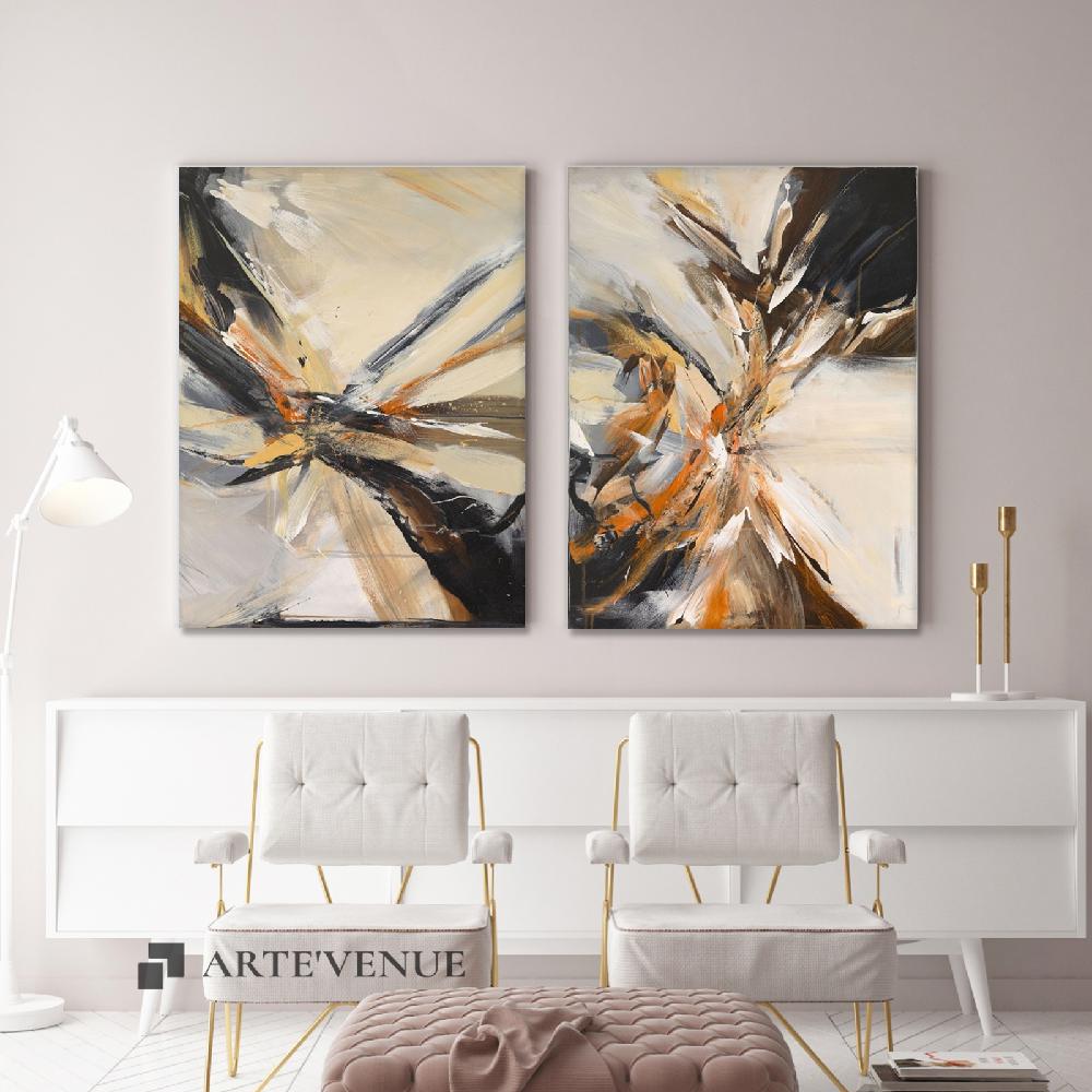 Set of wall art painting,Fissure 
