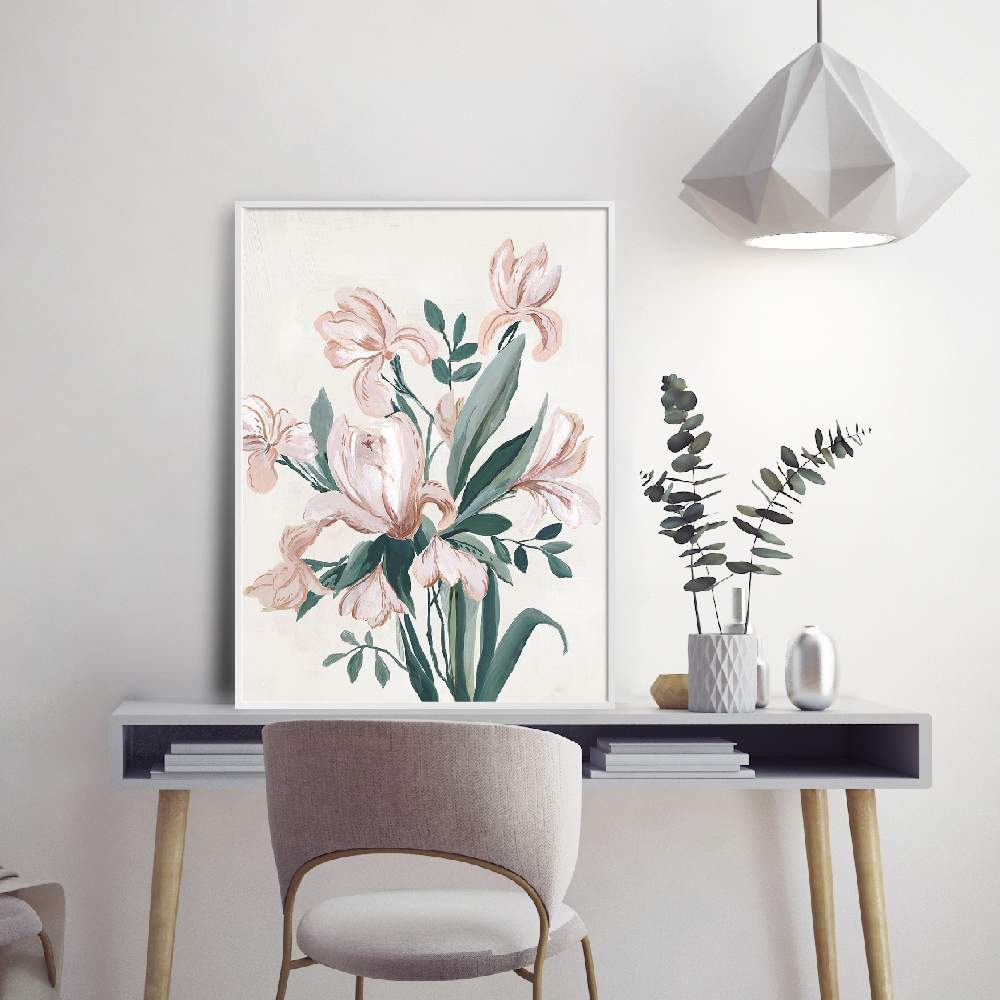 Set of wall art painting,Pink Orchids 