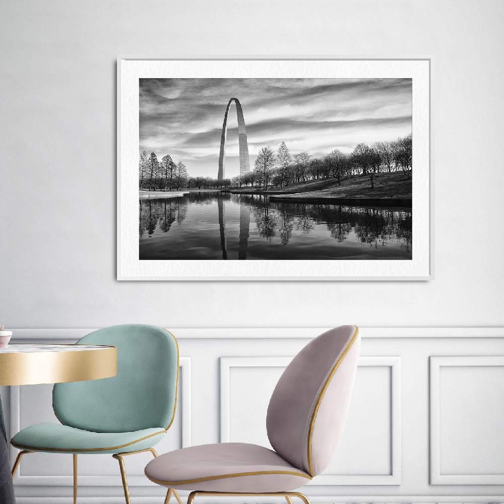 Set of wall art painting,St Louis Arch