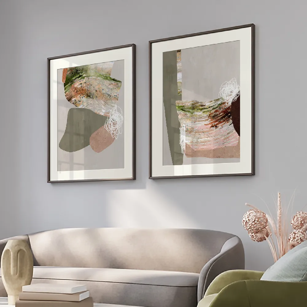 Set of wall art painting,Quantum