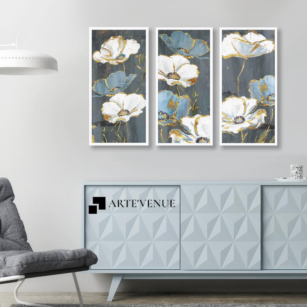 Set of wall art painting,Floral Shine