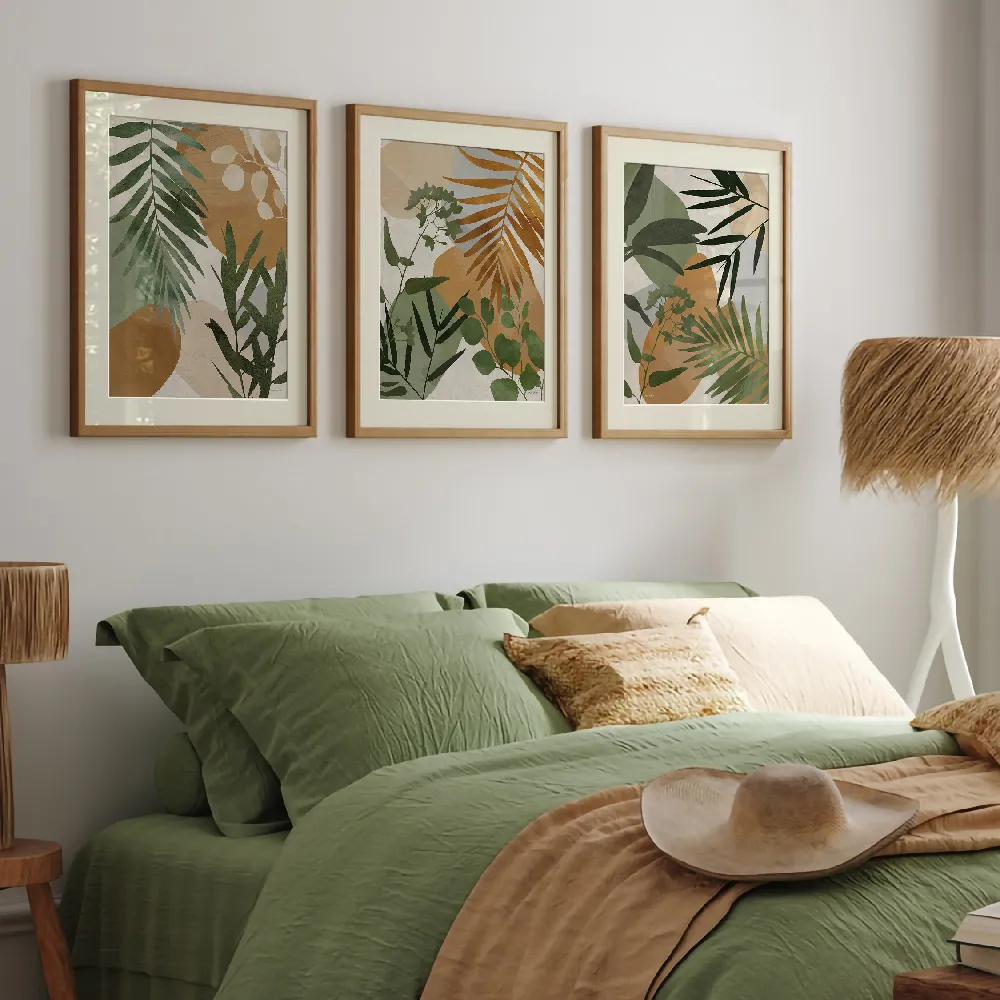 Set of wall art painting,Nature Elements 