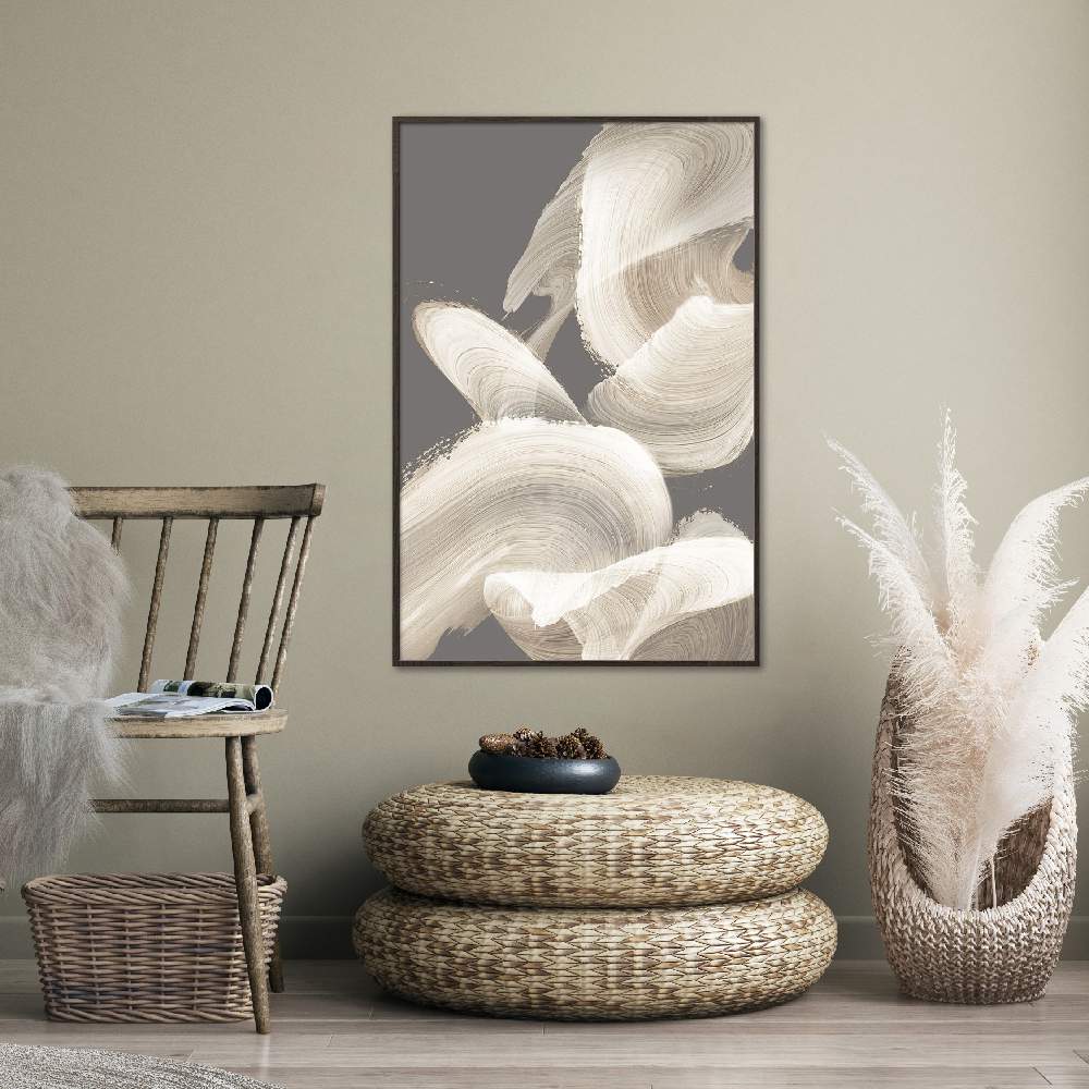 Set of wall art painting,Evolution of White 