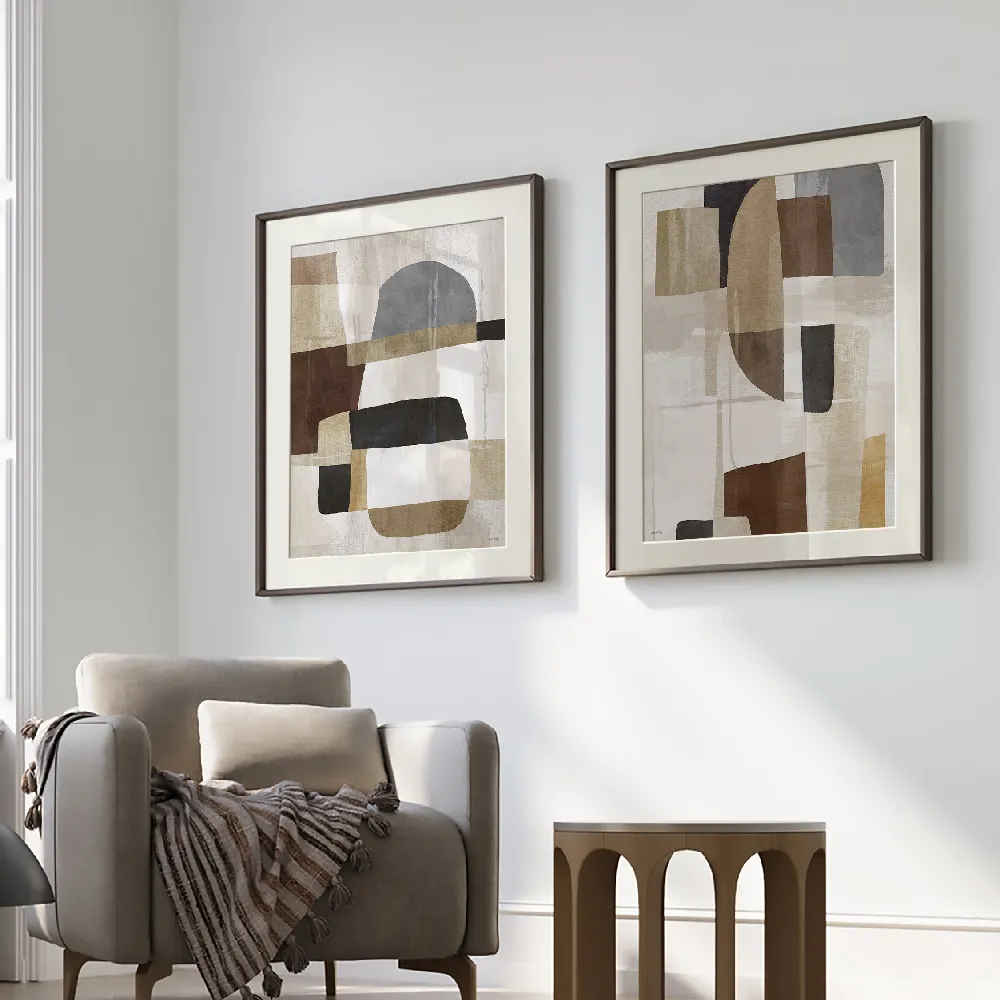 Set of wall art painting,Jumbled Connections 