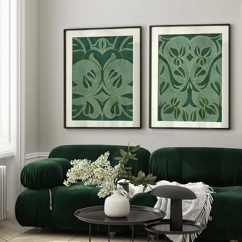 Set of wall art painting,Intertwined Vines