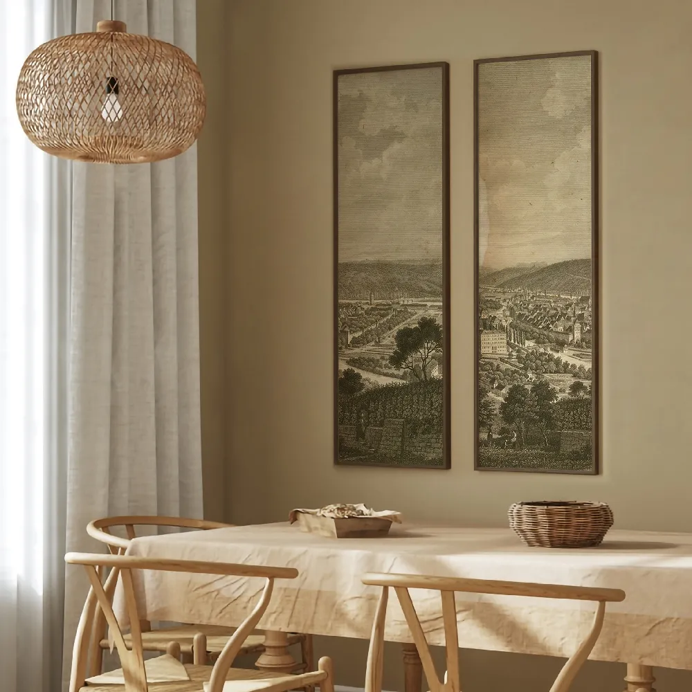 Set of wall art painting,Pastoral Panorama 