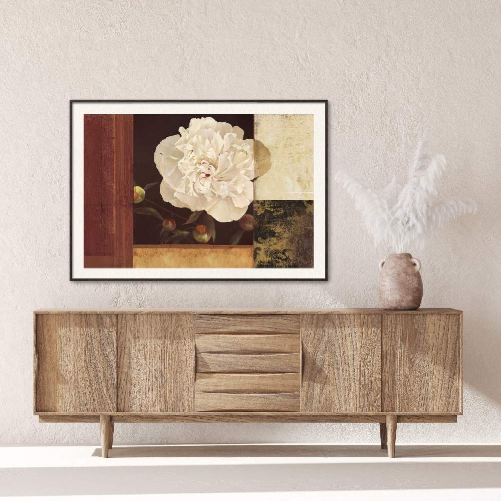 Set of wall art painting,Bronzed Floral