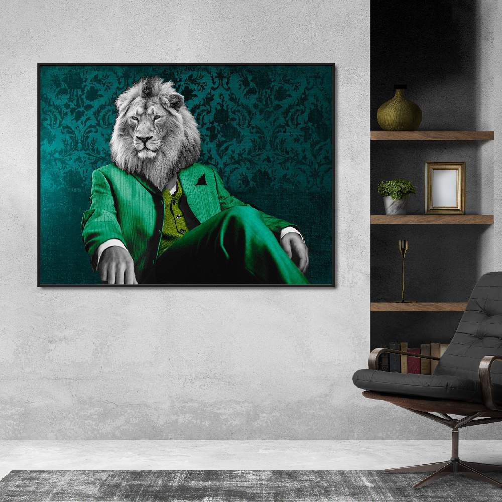Set of wall art painting,Pensive Leader 