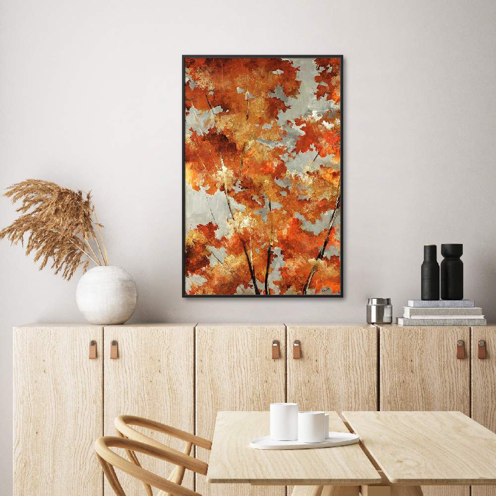 Set of wall art painting,Autumns Gold