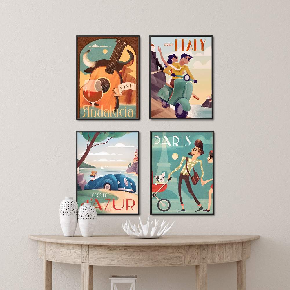 Set of wall art painting,Explore