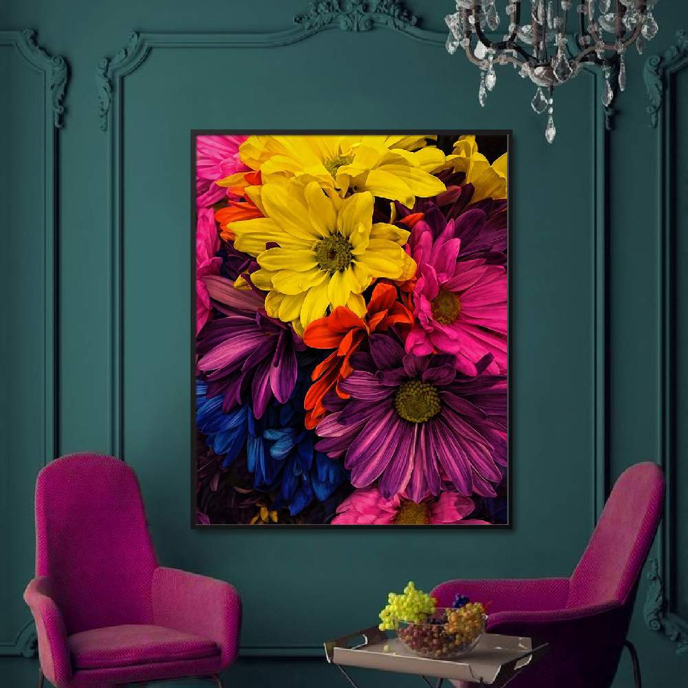 Set of wall art painting,Riot  of Color