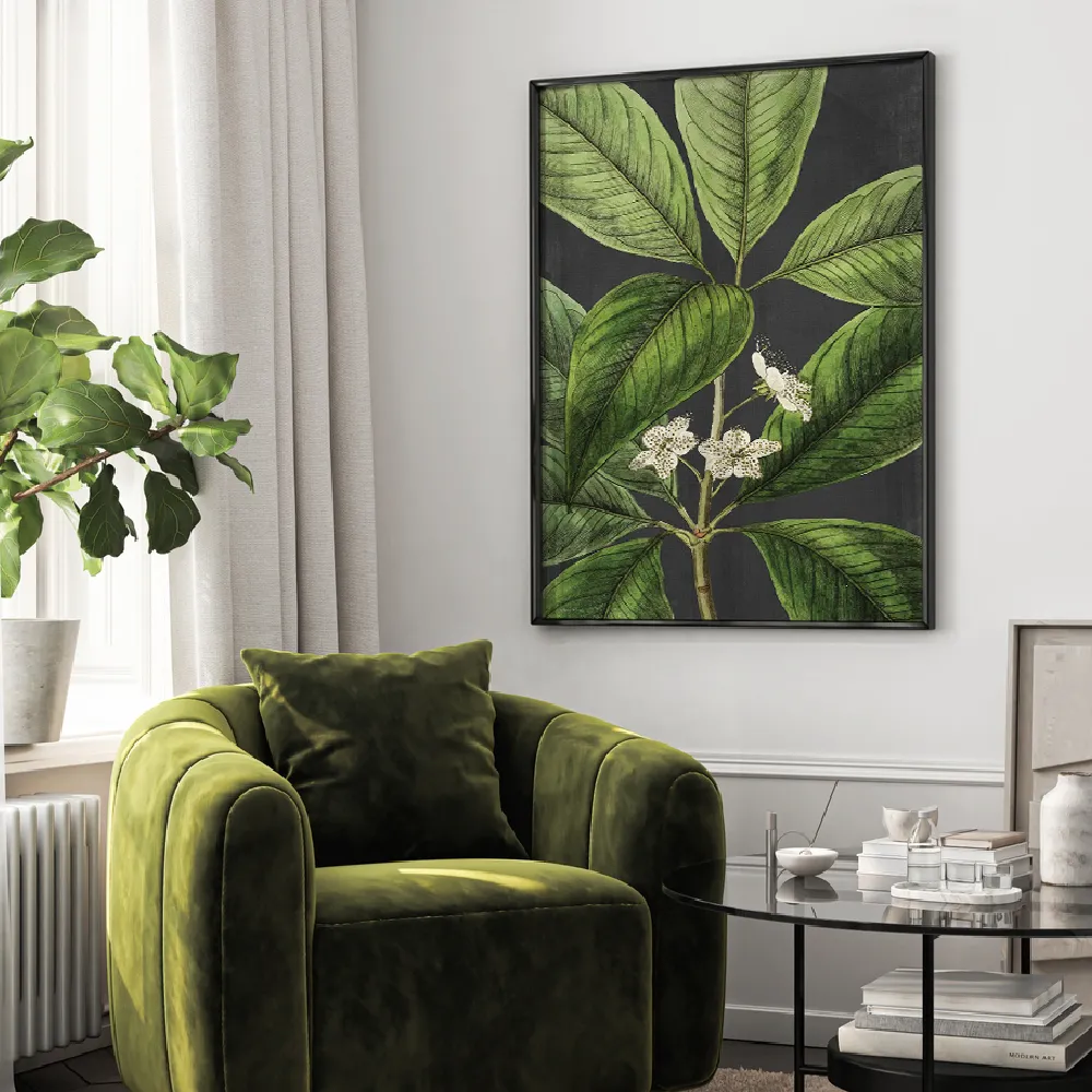 Set of wall art painting,Grand Leaves