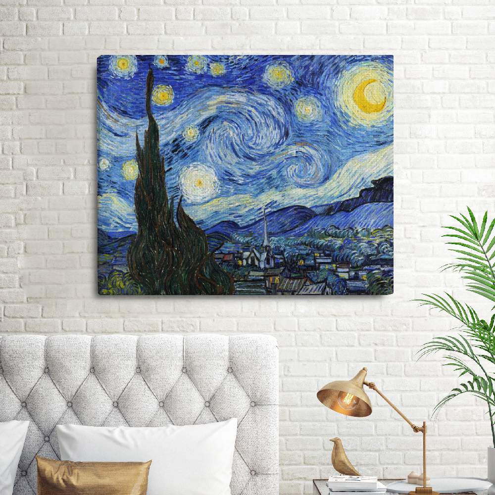 Set of wall art painting,Starry Night