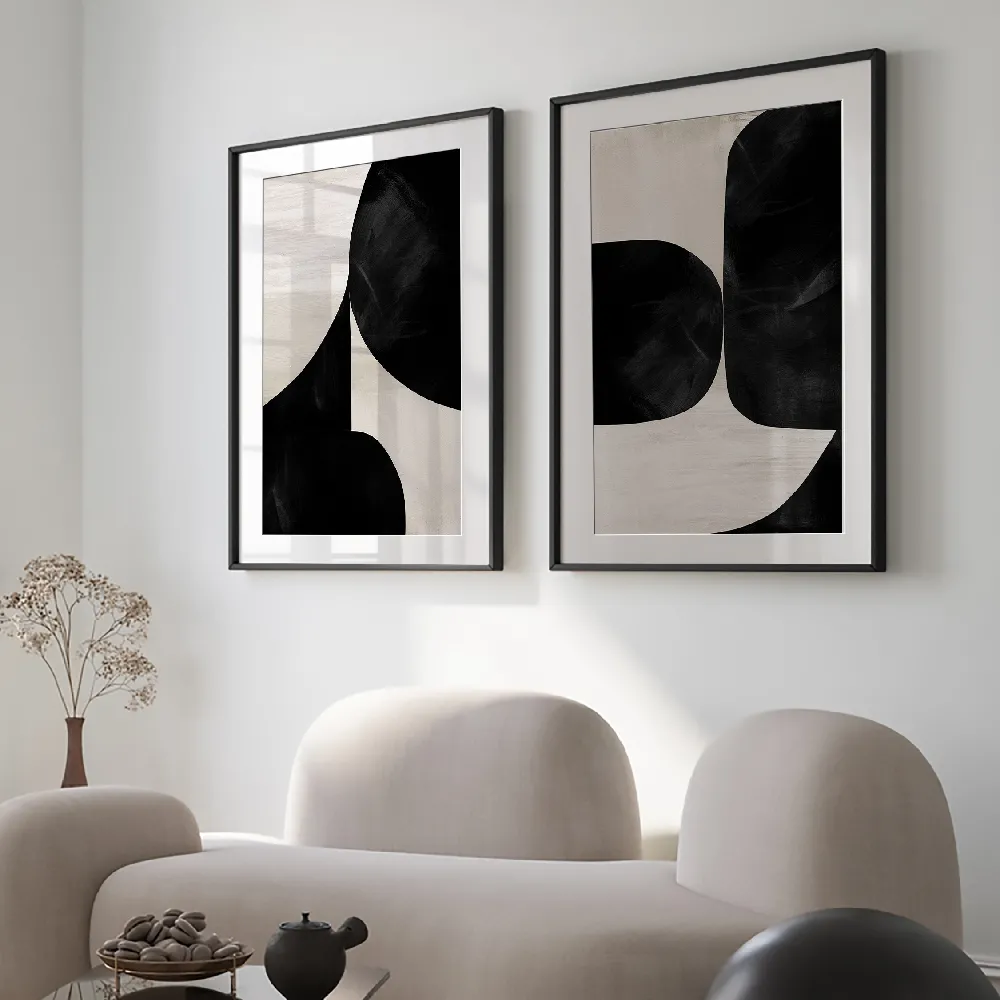 Set of wall art painting,Night