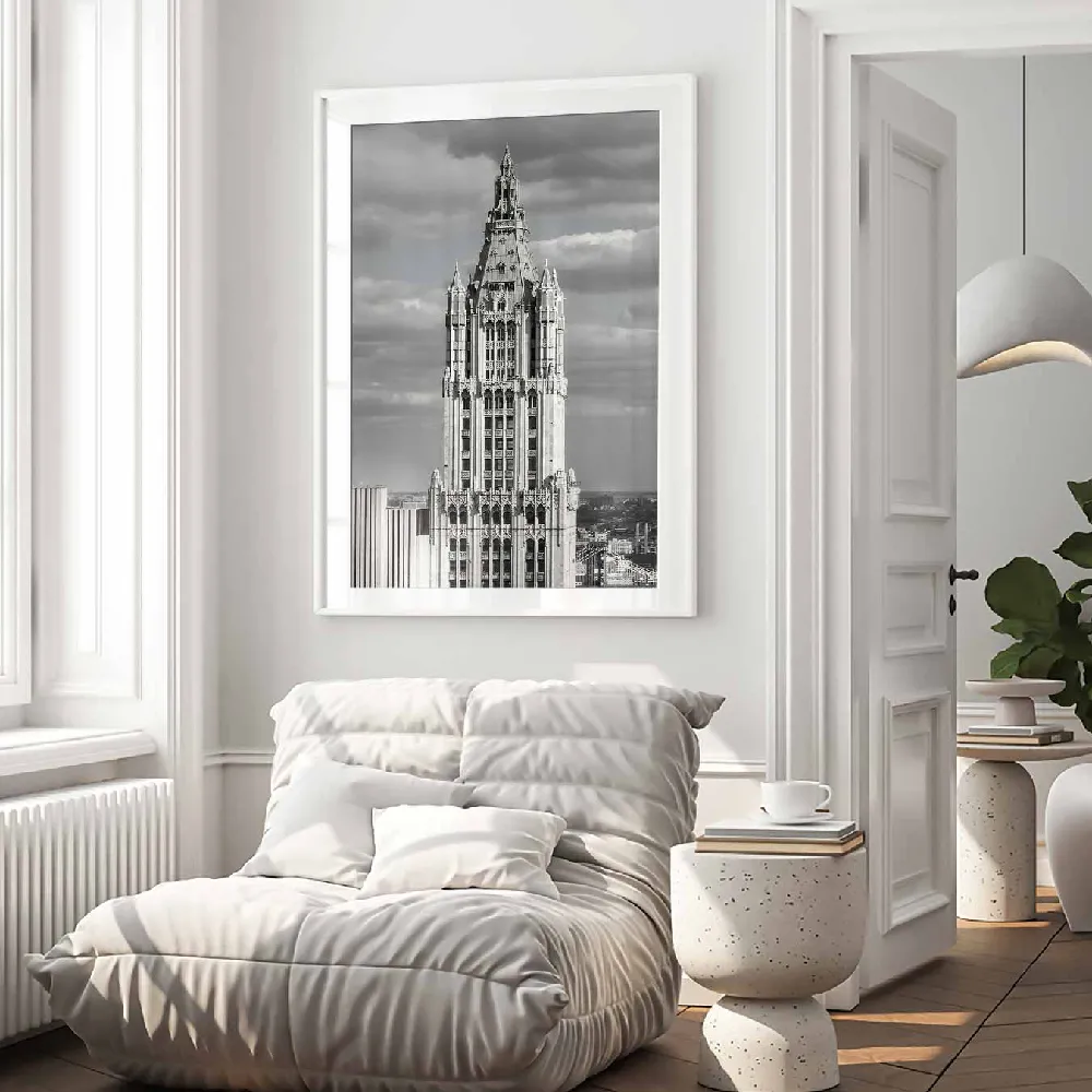 Set of wall art painting,Woolworth Building