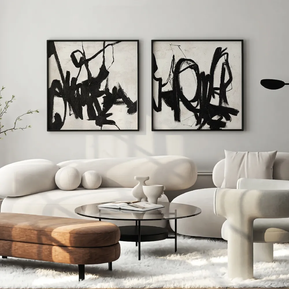 Set of wall art painting,Playblack