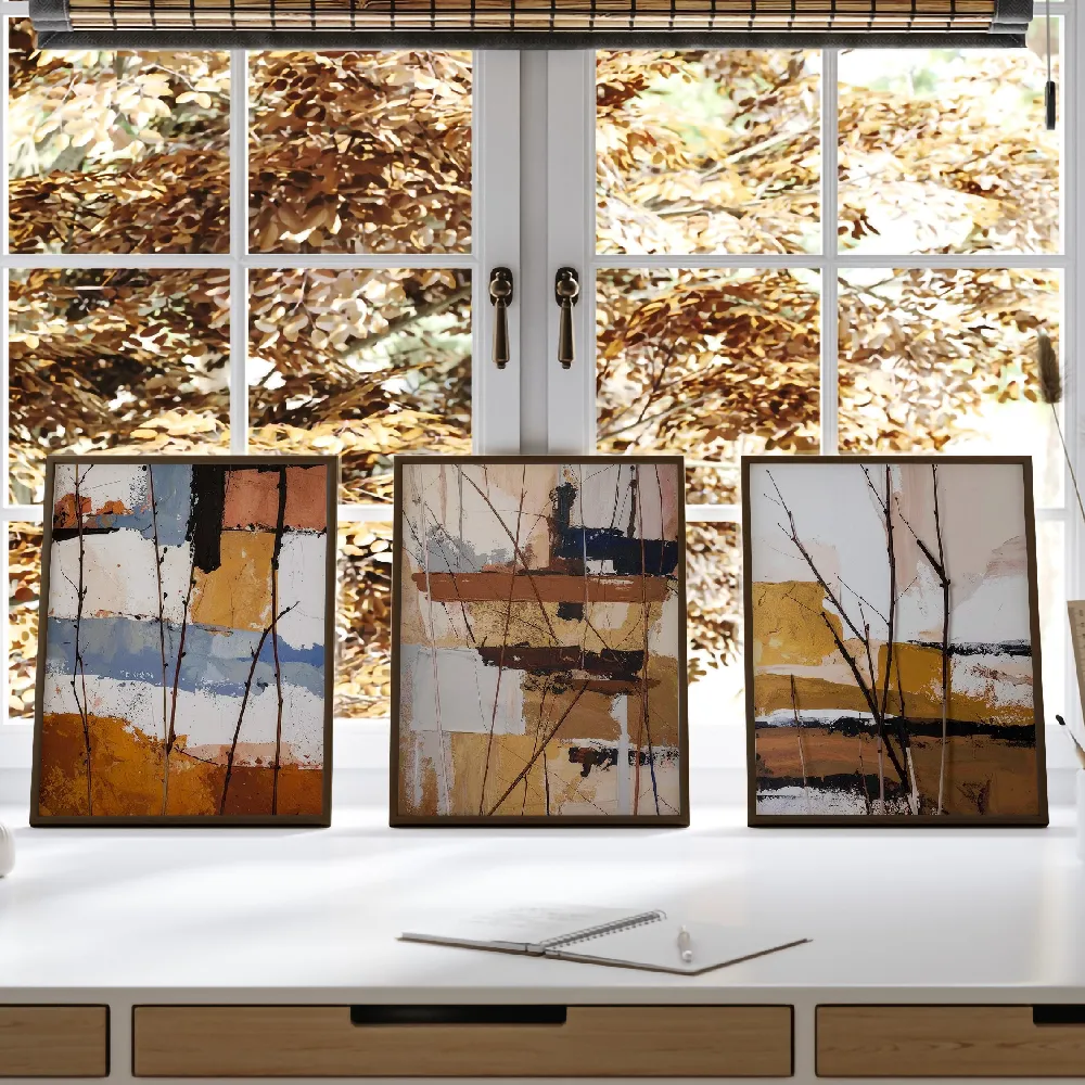 Set of wall art painting,Acrylic Growth 