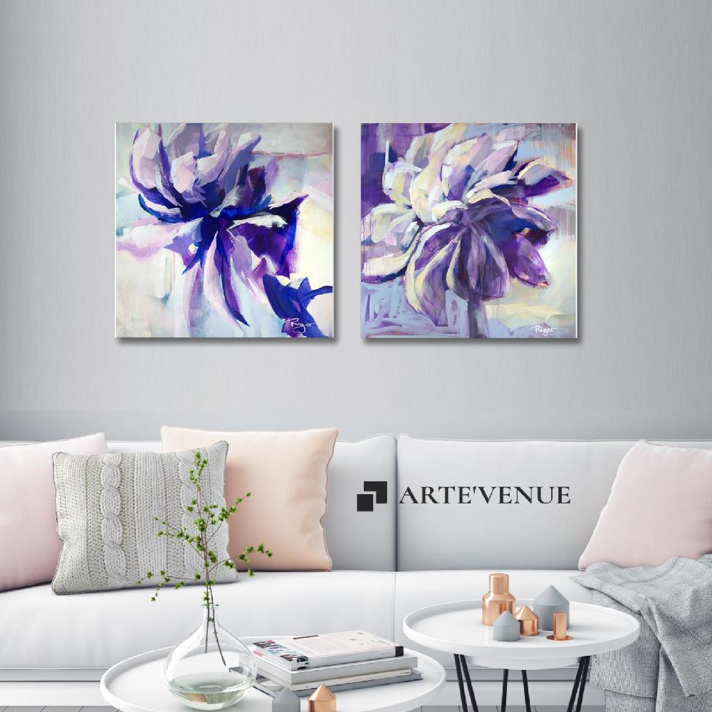 Set of wall art paintings full view