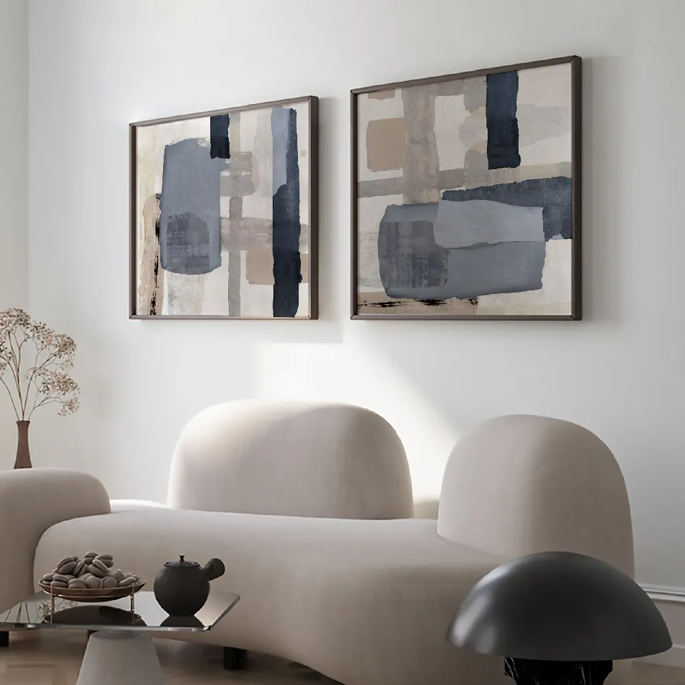 Set of wall art painting,Tides 