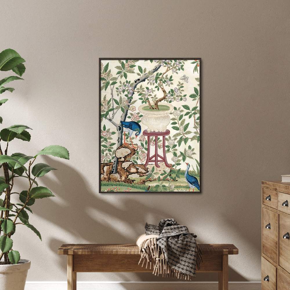 Set of wall art painting,Chinoiserie Reloaded