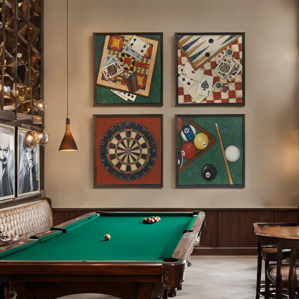 Set of wall art painting,Poker