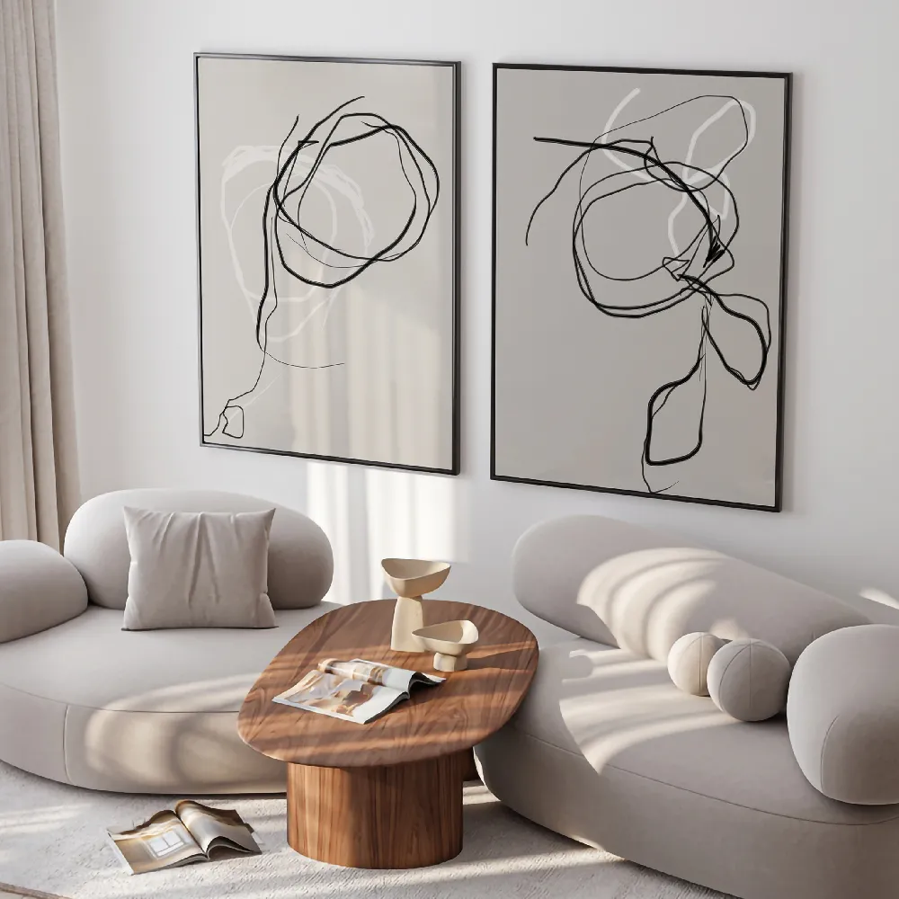 Set of wall art painting,Threaded