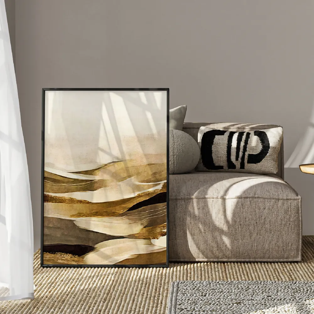 Set of wall art painting,Endless Desert