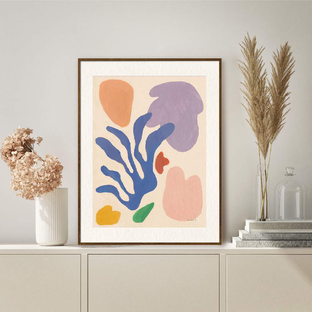 Set of wall art painting,Honoring Matisse Warm