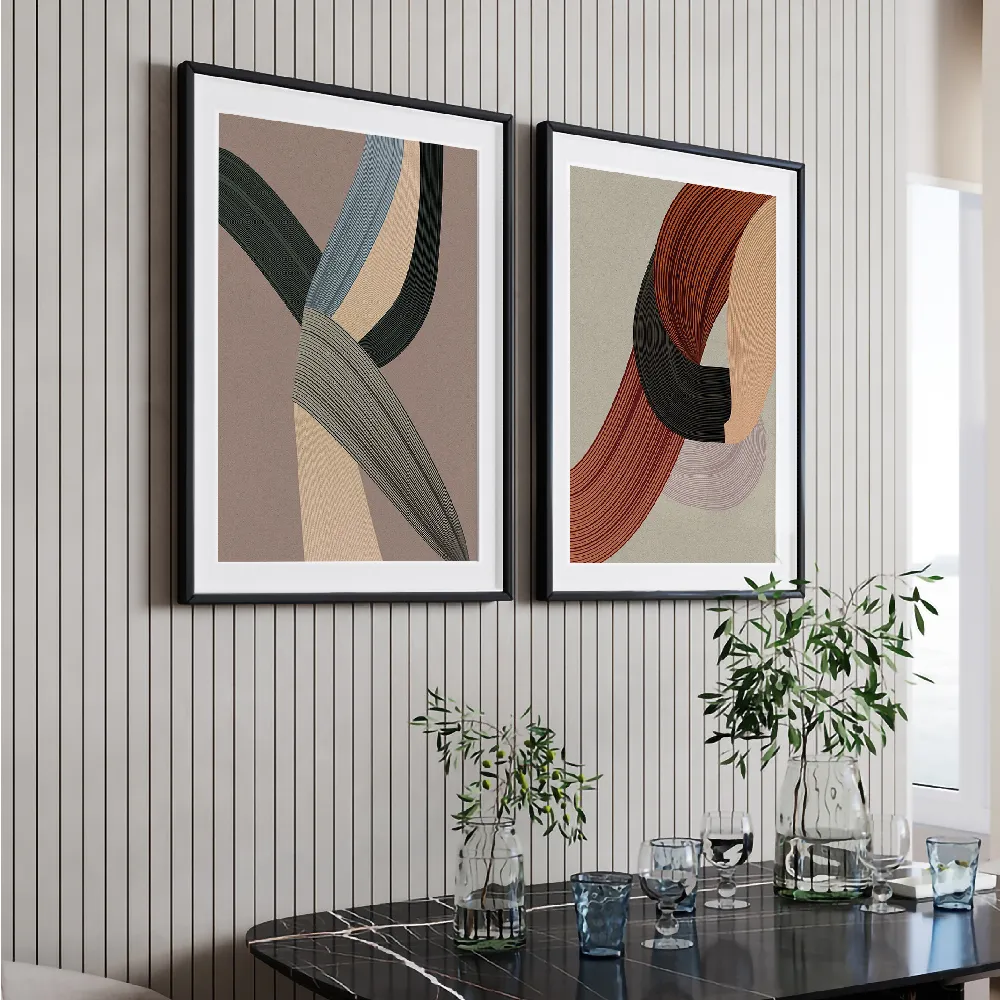 Set of wall art painting,Fibers 